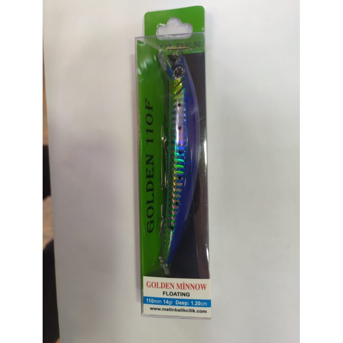 GOLDEN 110F 14GR 1.20 DEEP M-59 MAVİ RAPALA  ÖZEL TASARIM 